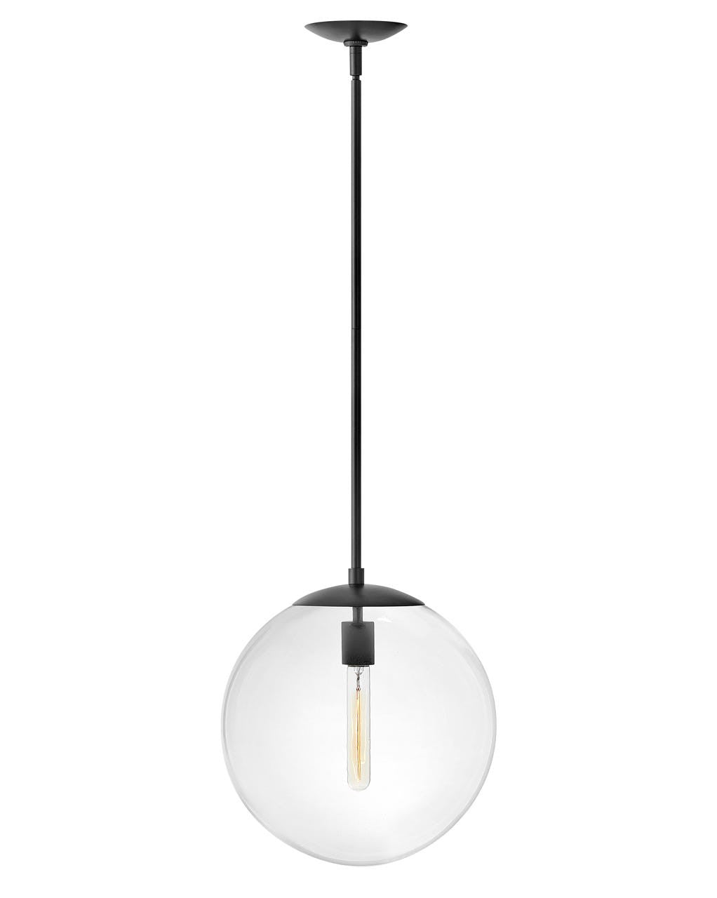 Hinkley Lighting Warby Medium Orb Pendant Black 3744BK