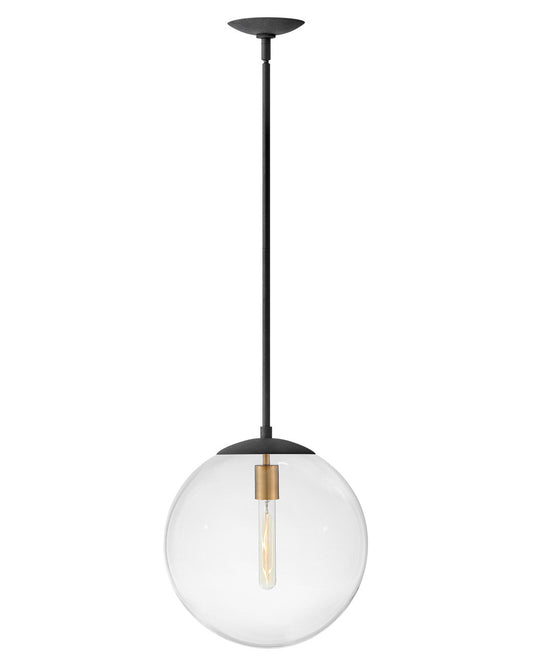 Hinkley Lighting Warby Medium Orb Pendant Aged Zinc 3744DZ