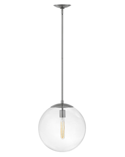 Hinkley Lighting Warby Medium Orb Pendant Polished Antique Nickel 3744PL