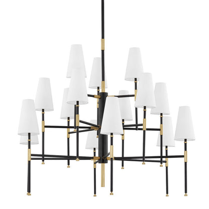 Hudson Valley Lighting Bowery Chandelier in Aged Old Bronze 3748-AOB