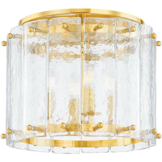 Corbett Lighting RIO Flush Mount in Vintage Polished Brass 375-17-VPB