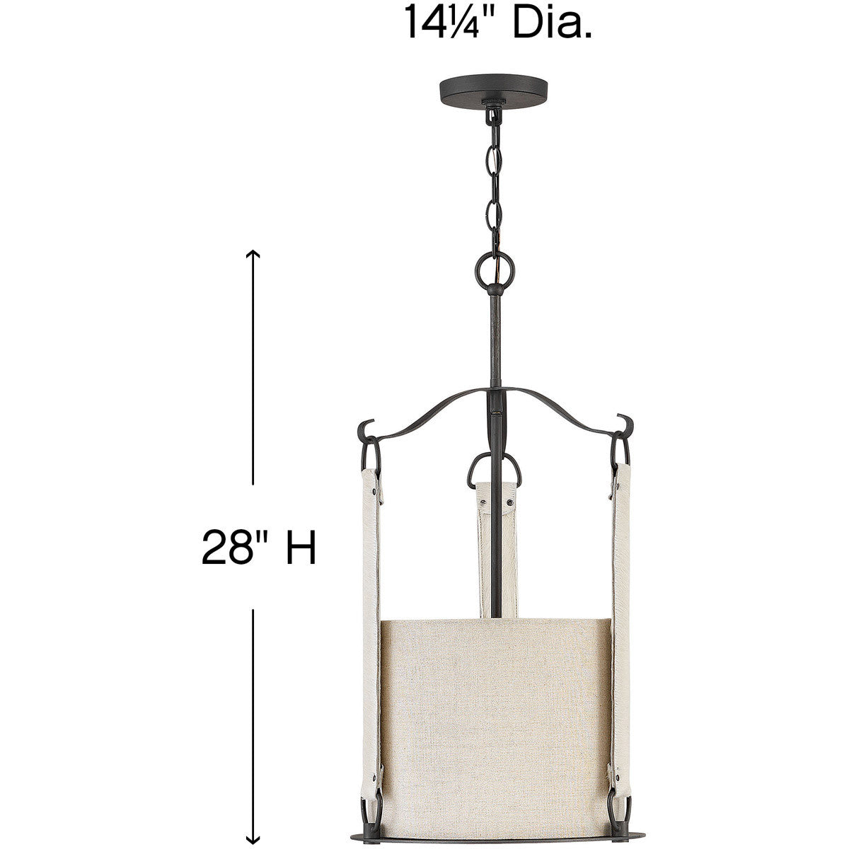 Hinkley Lighting Telluride Small Pendant Brushed Graphite 3763BGR