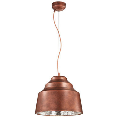 Arnsberg Naples LED Metal Pendant in Copper Plated / Silver 376610309