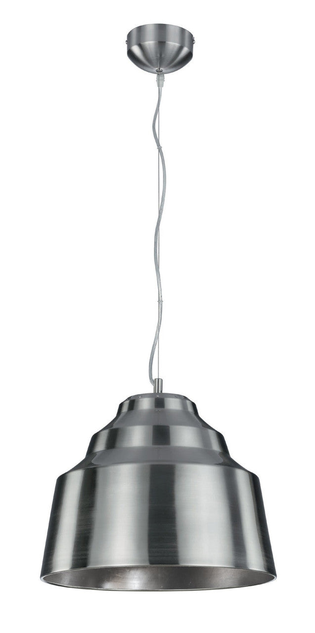 Arnsberg Palermo LED Metal Pendant in Satin Nickel / Silver 376620307