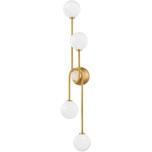 Corbett Lighting ASTRO Wall Sconce in Vintage Brass 378-04-VB