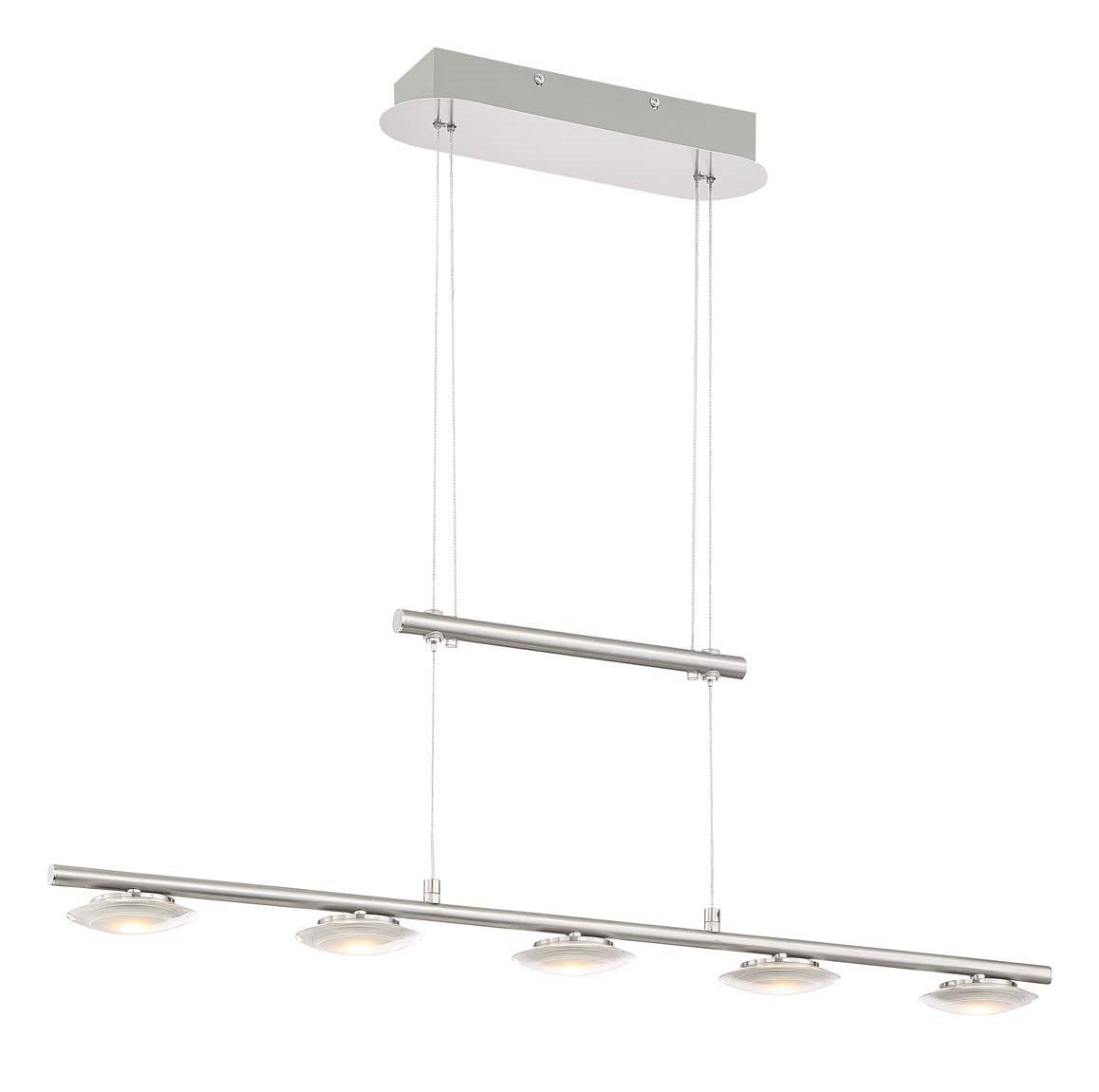 Arnsberg Santiago LED Pendant Light in Satin Nickel 378510507