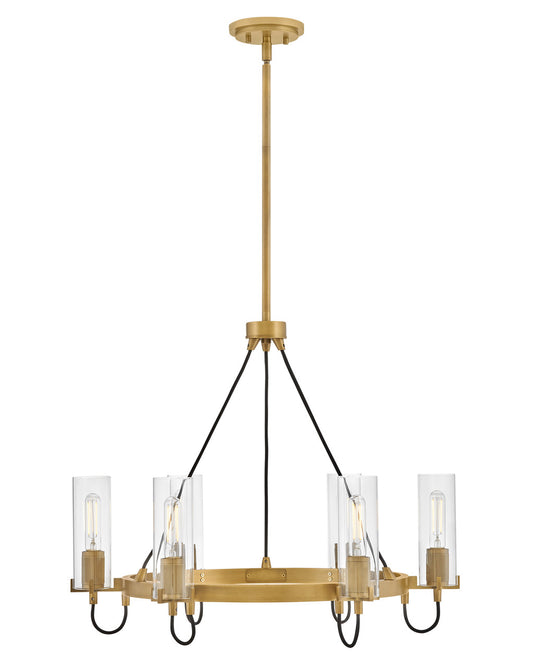 Hinkley Lighting Ryden Medium Chandelier Heritage Brass 37855HB