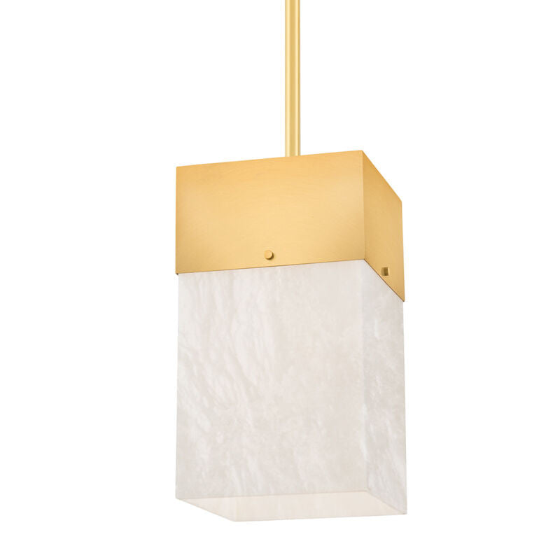 Hudson Valley Lighting Times Square Pendant in Aged Brass 3810-AGB