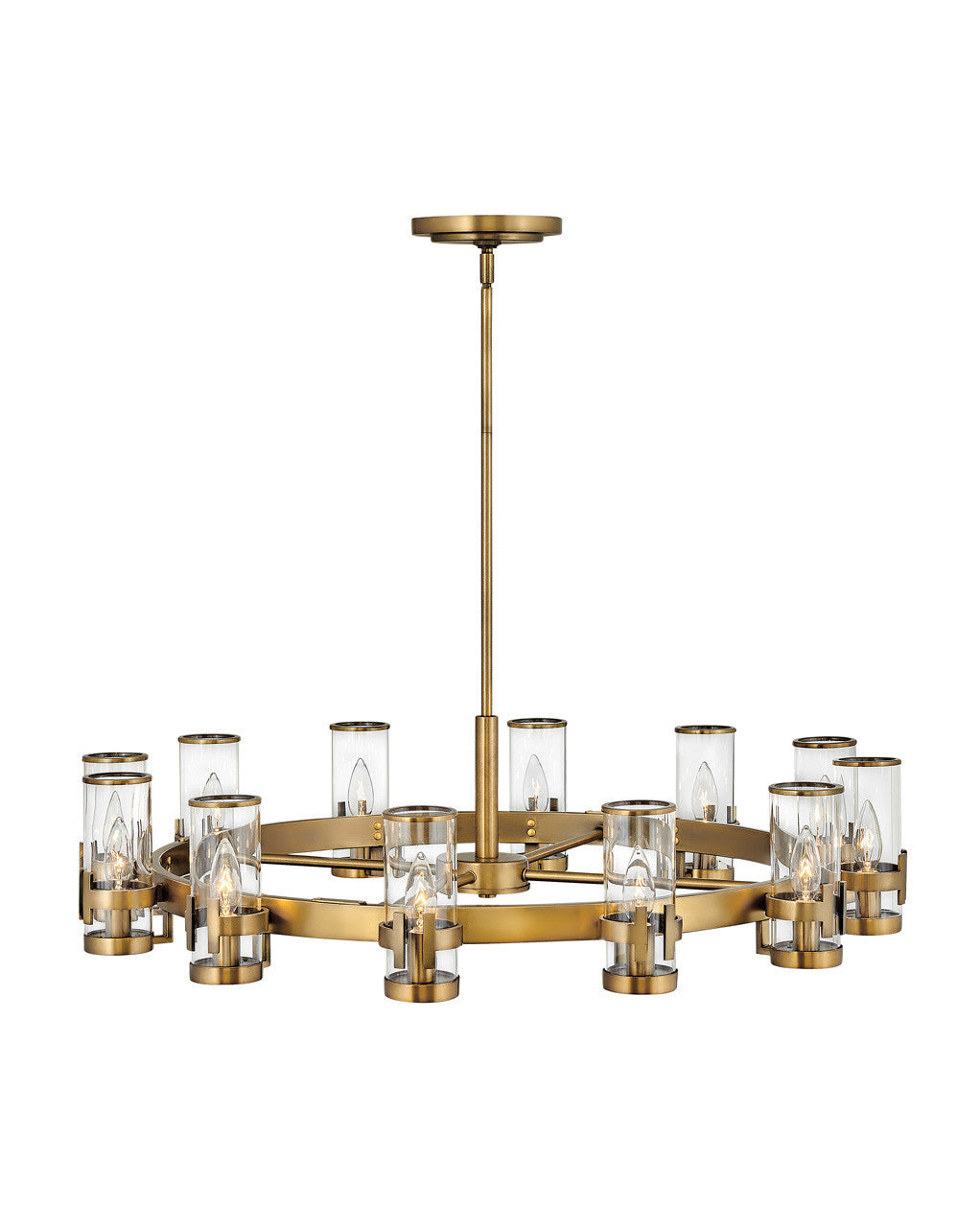 Hinkley Lighting Reeve Large Single Tier Heritage Brass 38109HB