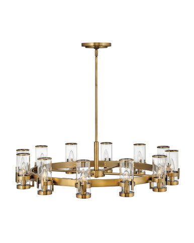 Hinkley Lighting Reeve Large Single Tier Heritage Brass 38109HB