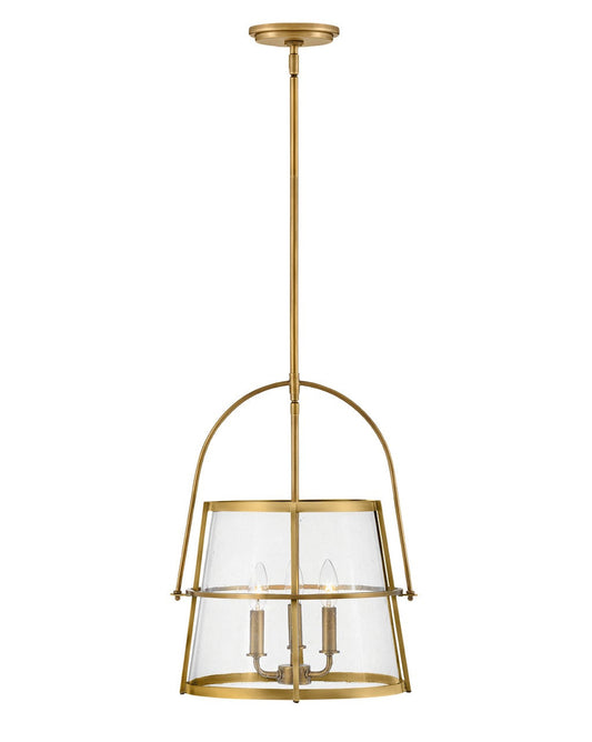 Hinkley Lighting Tournon Medium Pendant in Heritage Brass 38113HB-HB