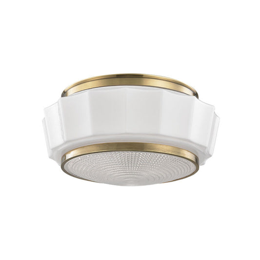 Hudson Valley Lighting Odessa Flush Mount in Aged Brass 3814F-AGB