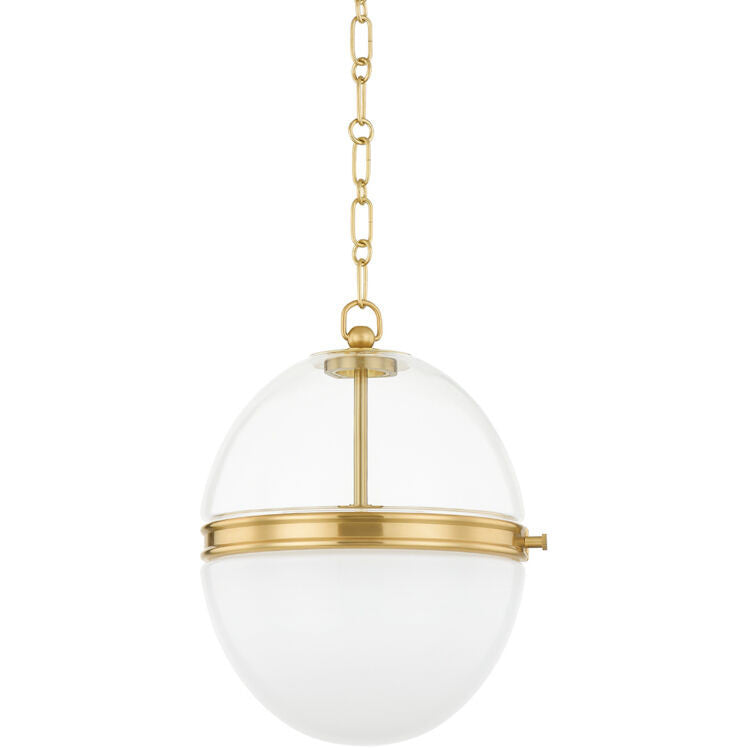 Hudson Valley Lighting Donnell Pendant in Aged Brass 3815-AGB