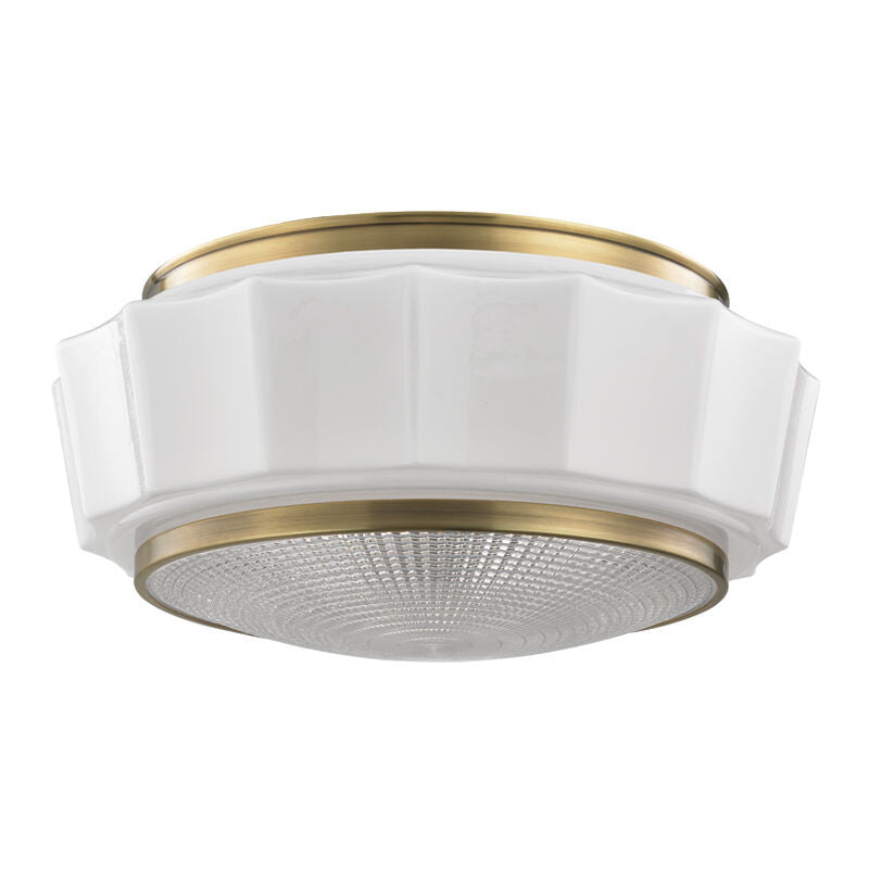 Hudson Valley Lighting Odessa Flush Mount in Aged Brass 3816F-AGB