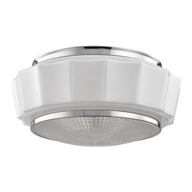 Hudson Valley Lighting Odessa Flush Mount in Polished Nickel 3816F-PN