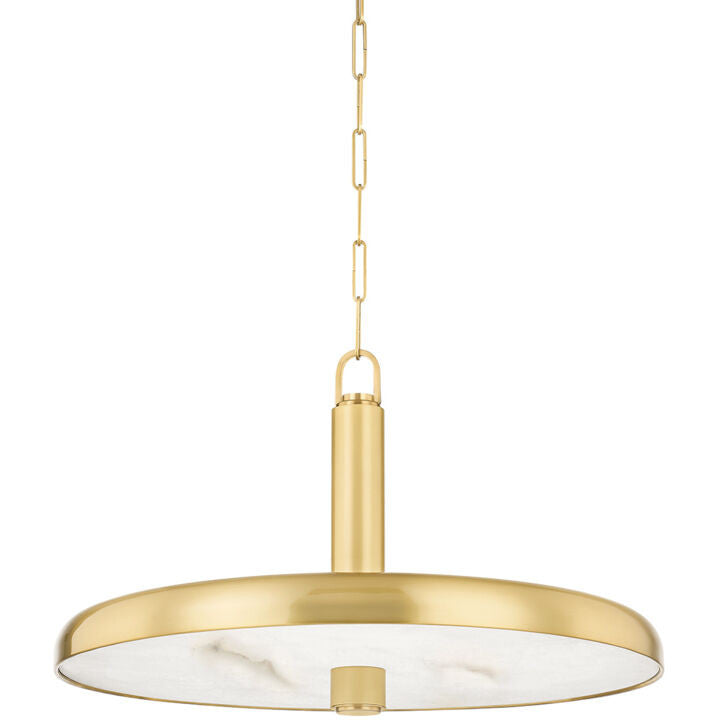 Hudson Valley Lighting Reynolds Pendant in Aged Brass 3828-AGB