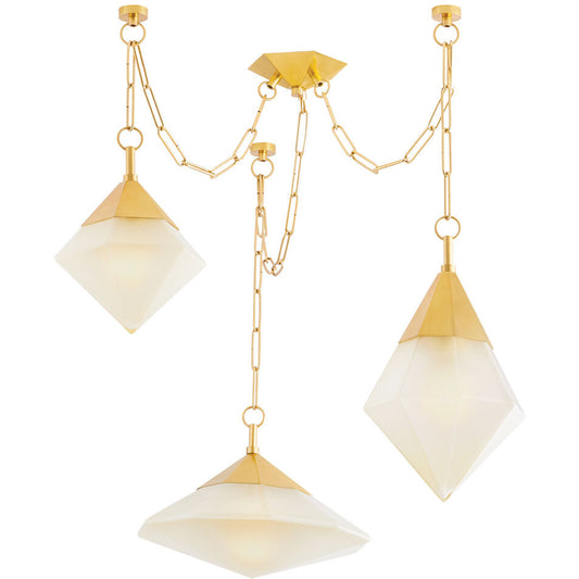 Corbett Lighting ANGELIQUE Chandelier in Vintage Polished Brass 383-58-VPB