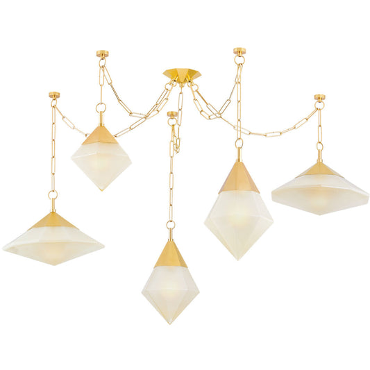 Corbett Lighting ANGELIQUE Chandelier in Vintage Polished Brass 383-59-VPB