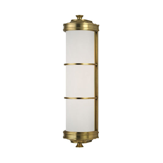 Hudson Valley Lighting Albany Wall Sconce in Aged Brass 3832-AGB