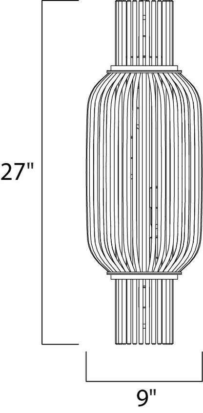 Maxim Aviary LED 5-Light Wall Mount in Anthracite 38382CLAR