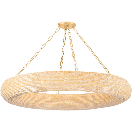 Corbett Lighting LURE Chandelier in Vintage Gold Leaf 384-50-VGL