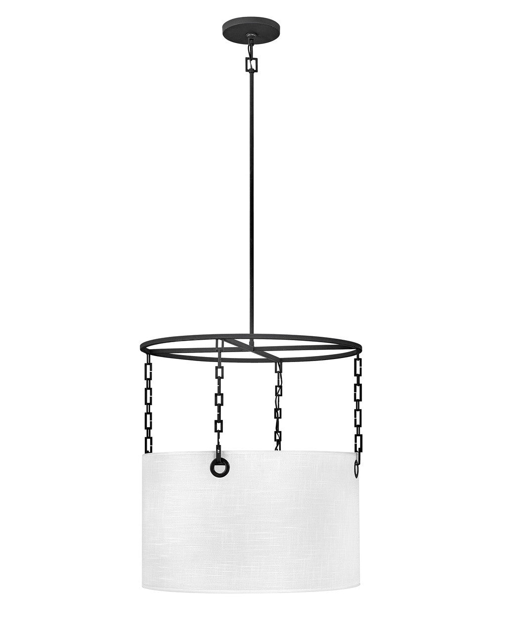 Hinkley Lighting Tribeca Medium Drum Black 38404BLK