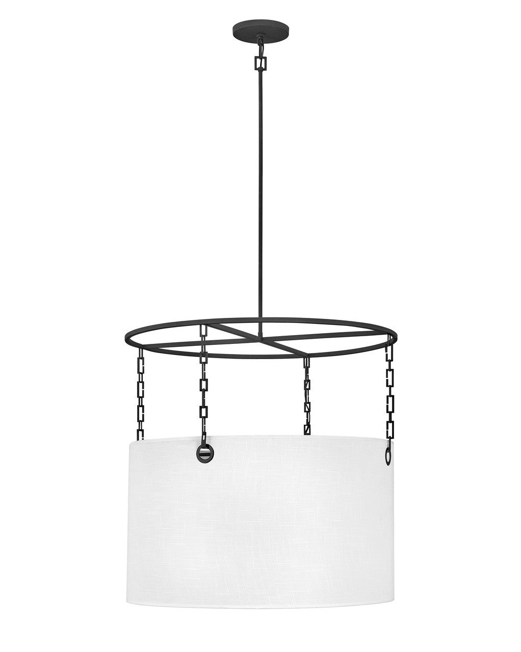 Hinkley Lighting Tribeca Large Drum Black 38406BLK