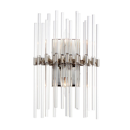 Maxim Divine 2-Light Wall Sconce in Polished Nickel 38409CLPN