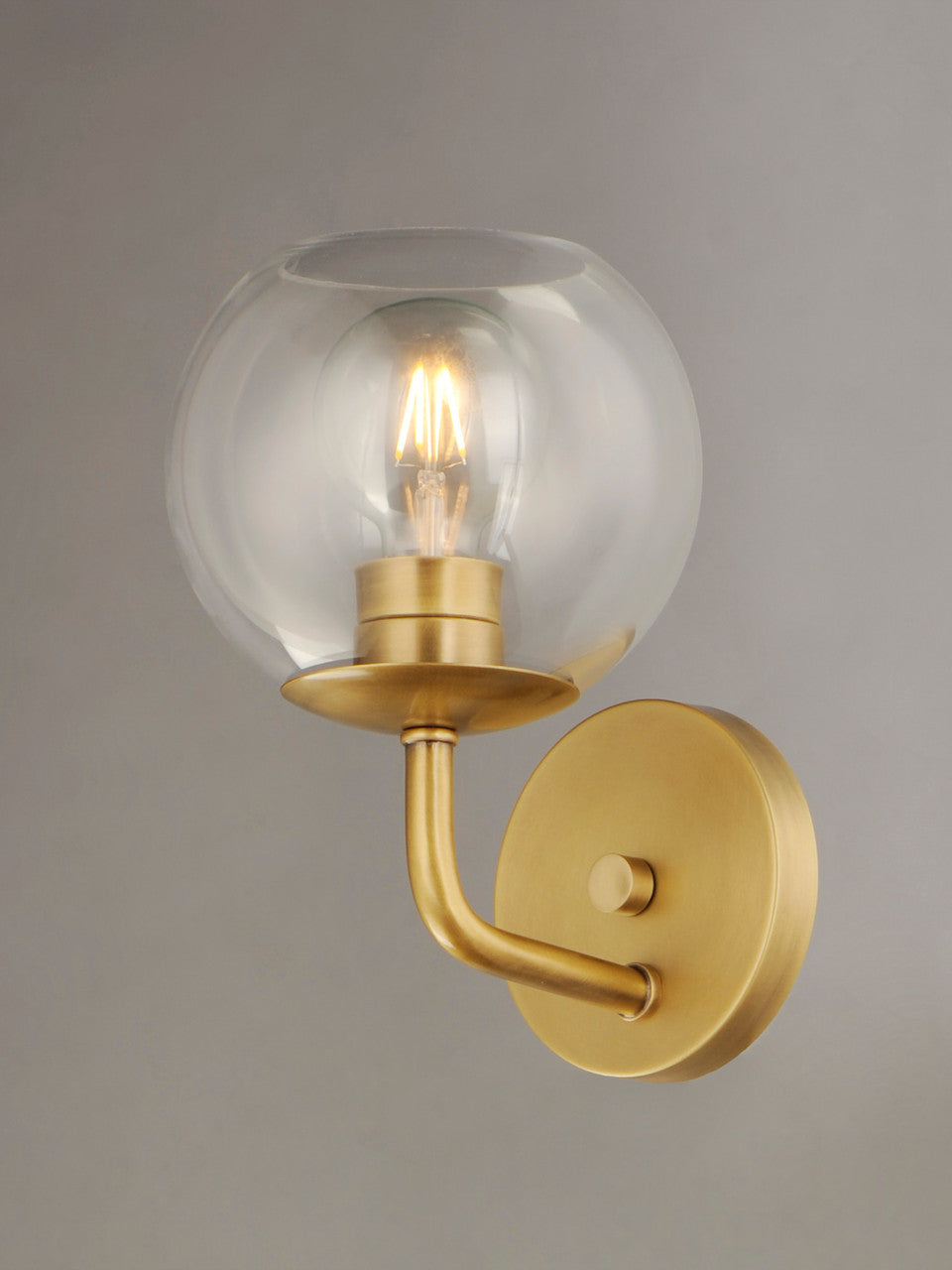 Maxim Branch 1-Light Wall Sconce in Natural Aged Brass 38411CLNAB