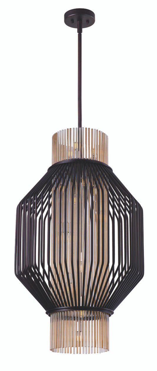 Maxim Aviary LED 10-Light Pendant in Oil Rubbed Bronze 38484CGOI