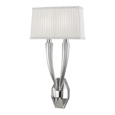 Hudson Valley Lighting Erie Wall Sconce in Polished Nickel 3862-PN