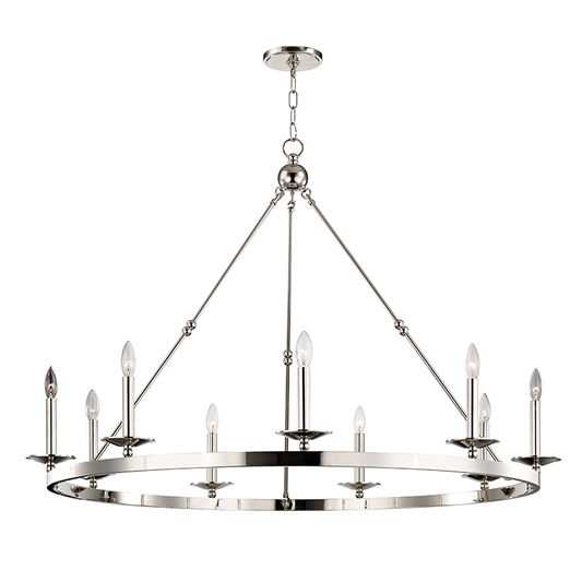 Hudson Valley Lighting Allendale Chandelier in Polished Nickel 3209-PN