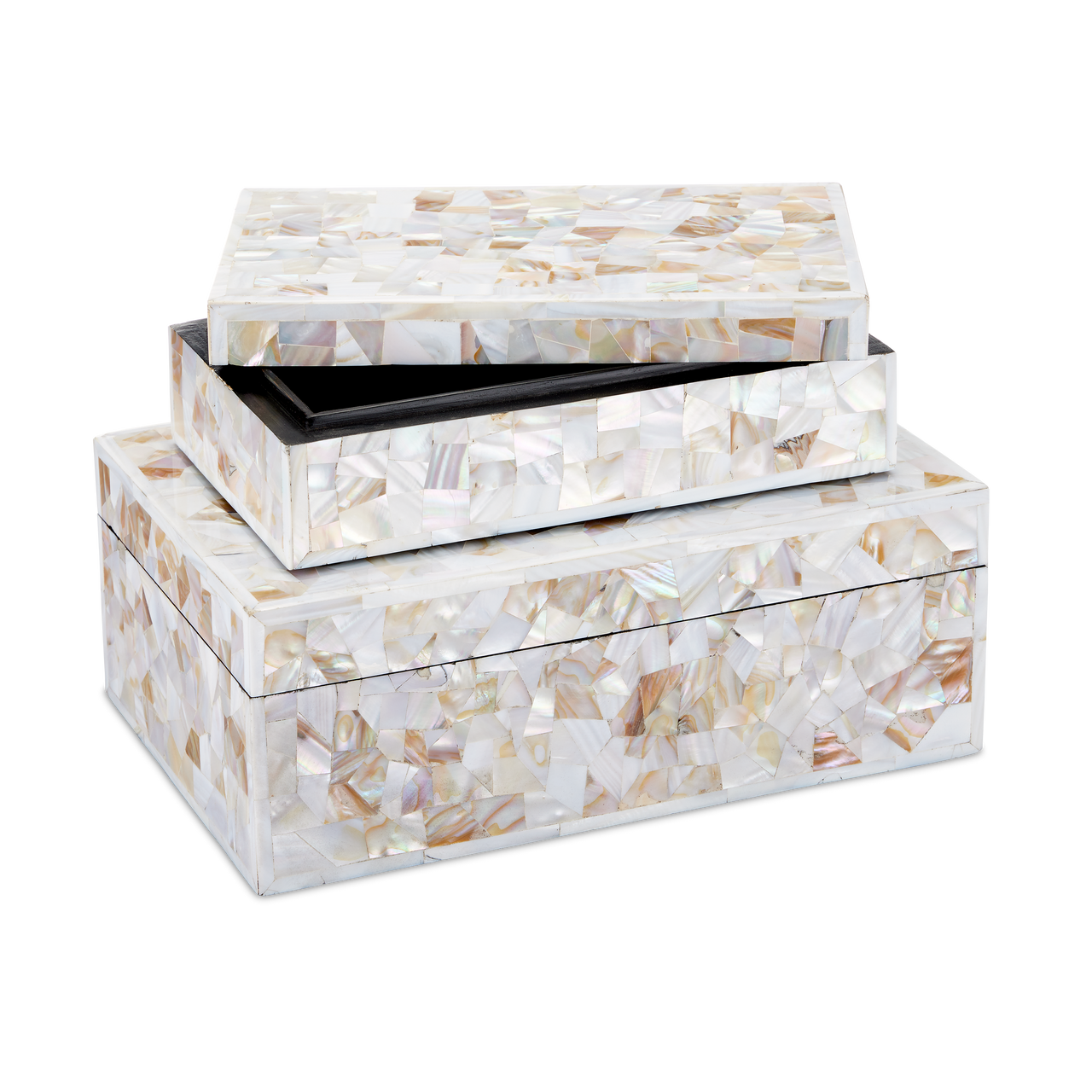 Currey & Co. Uma Mother of Pearl Box Set of 2 1200-0770