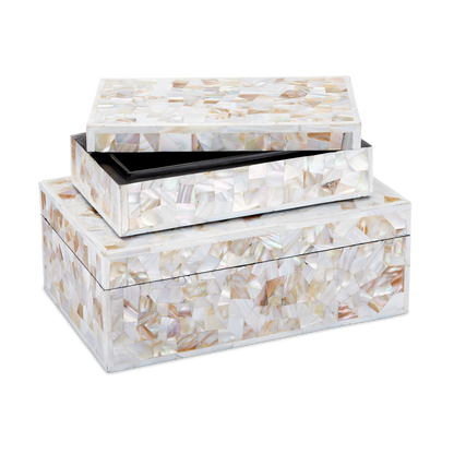 Currey & Co. Uma Mother of Pearl Box Set of 2 1200-0770