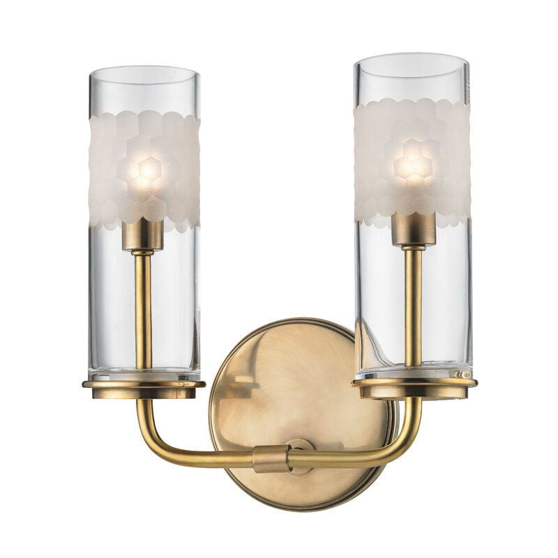 Hudson Valley Lighting Wentworth Bath & Vanity in Aged Brass 3902-AGB