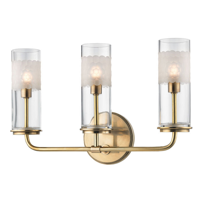 Hudson Valley Lighting Wentworth Bath & Vanity in Aged Brass 3903-AGB