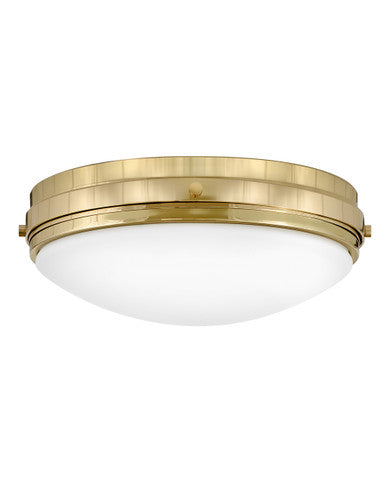 Hinkley Lighting Oliver Medium Flush Mount in Bright Brass 39053BBR