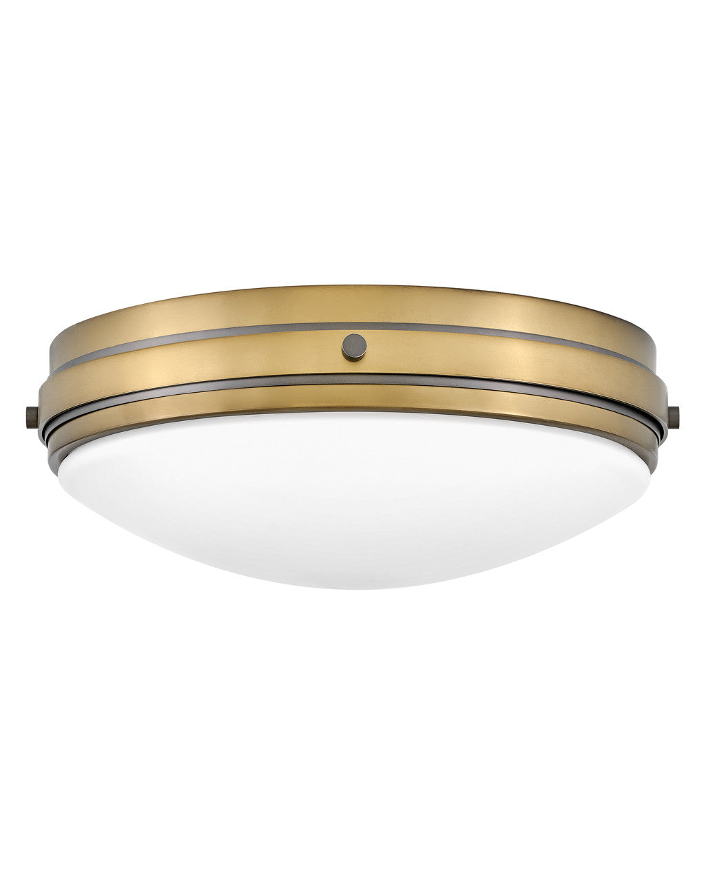 Hinkley Lighting Oliver Medium Flush Mount in Heritage Brass 39053HB