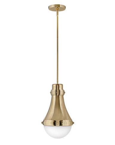 Hinkley Lighting Oliver Small Pendant Bright Brass 39057BBR