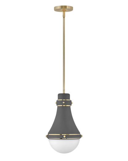 Hinkley Lighting Oliver Small Pendant Dark Matte Grey 39057DMG