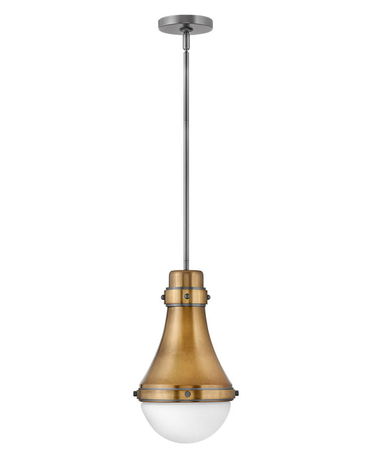 Hinkley Lighting Oliver Small Pendant Heritage Brass 39057HB