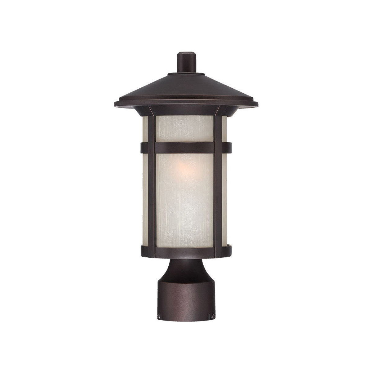 Acclaim Lighting Phoenix 1-Light Architectural Bronze Post Mount Light in Architectural Bronze 39107ABZ