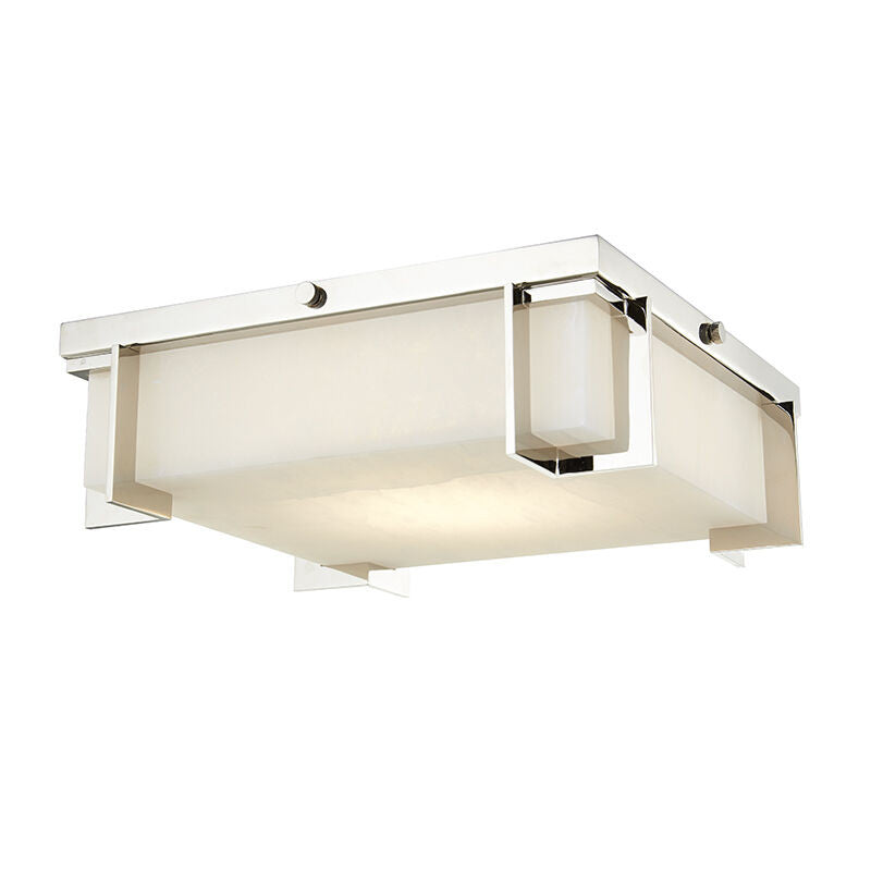 Hudson Valley Lighting Delmar Flush Mount in Polished Nickel 3913-PN