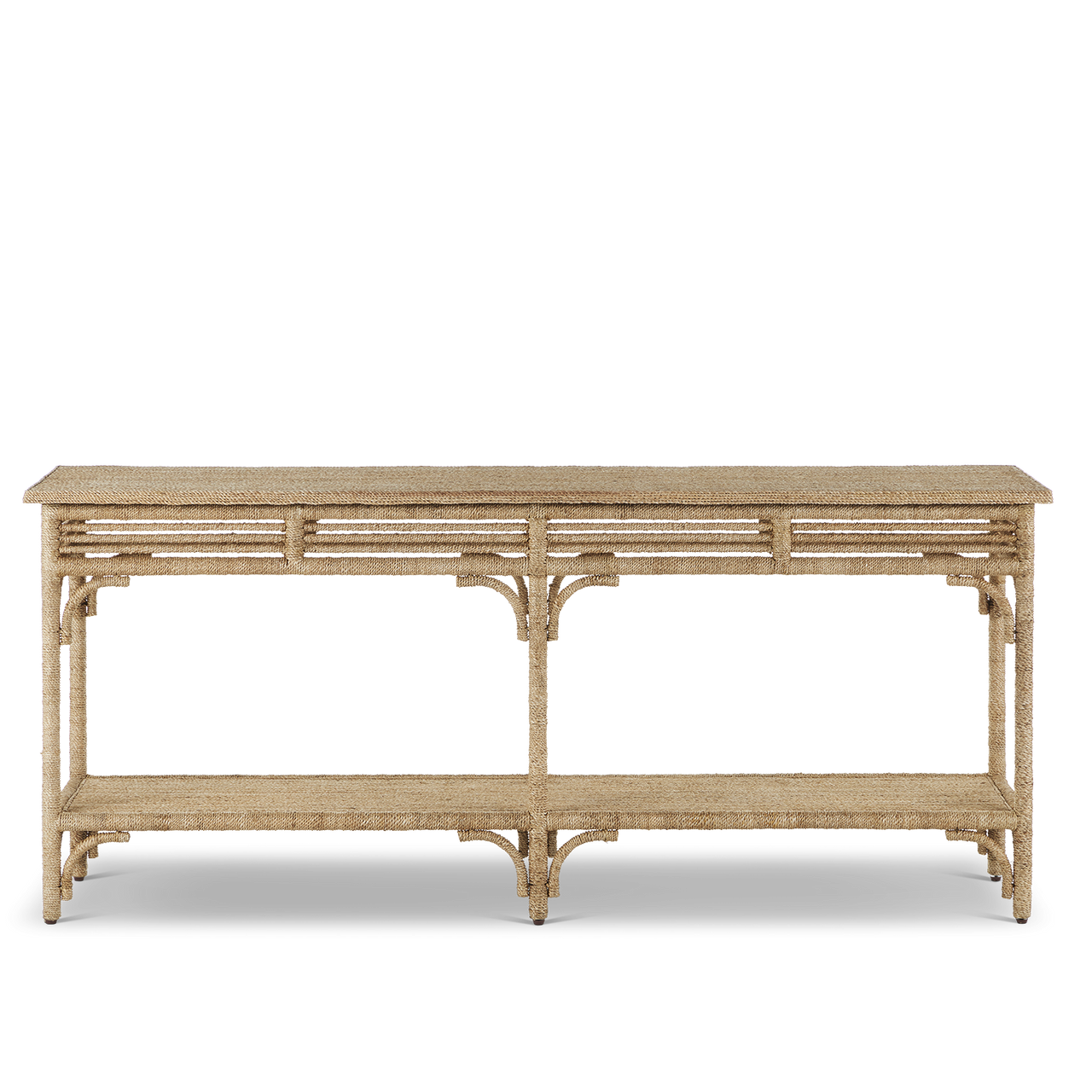 Currey & Co. Olisa Large Rope Console Table 3000-0246