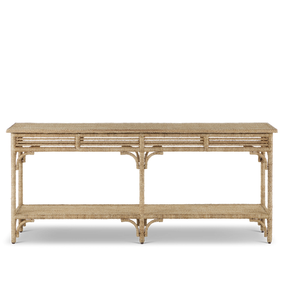 Currey & Co. Olisa Large Rope Console Table 3000-0246