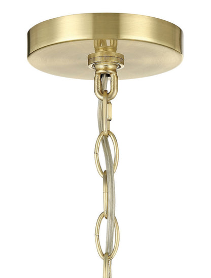 Lumanity Lighting Charlotte 6-Arm Candle-Style Chandelier in Classic Satin Brass  L098-0003