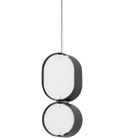 Corbett Lighting2 Light Pendant in Steel 393-02-SBK/SS