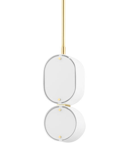 Corbett Lighting2 Light Pendant in Steel 393-02-SWH/VB