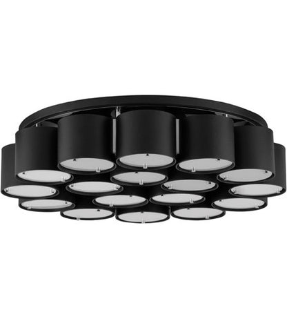 Corbett Lighting17 Light Flush Mount in Steel 393-26-SBK/SS