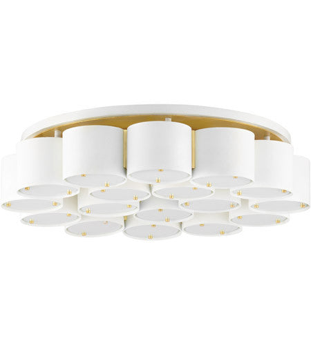 Corbett Lighting17 Light Flush Mount in Steel 393-26-SWH/VB